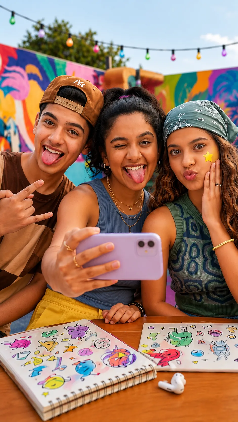 Teen friends group